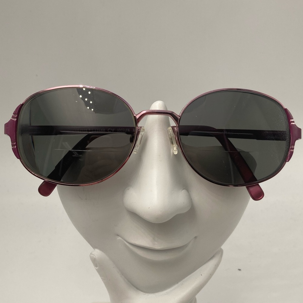 Clear Vision Purple Oval Sunglasses Frames